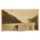 CANAL DE BEAGLE GLACIAR GARIBALDI 1929 CHILE ANTIGUA FOTO TAMAÑO TARJETA POSTAL TOMADA DESDE EL BUQUE ALEMAN MONTE OLIVIA